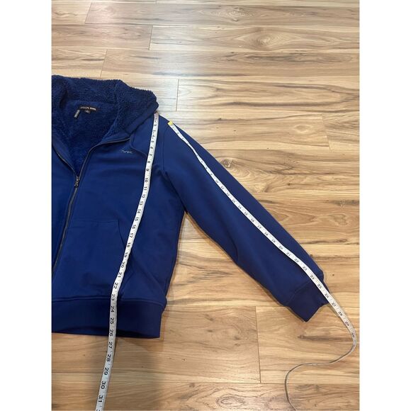 Michael Kors Men blue full zip hoodie sz XL - Picture 6 of 7